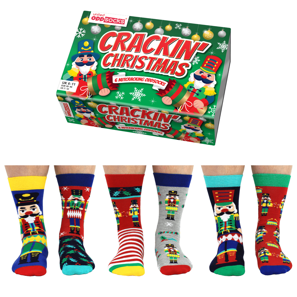 United Oddsocks Crackin' Christmas Nutcracker Socks Mollie & Fred