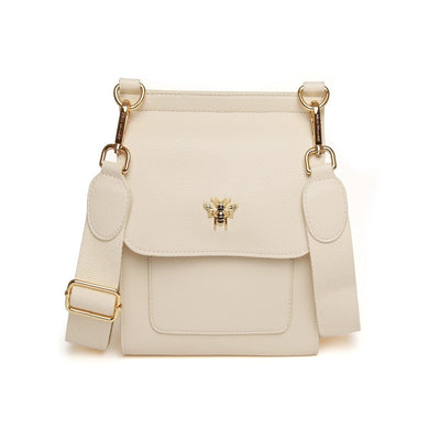 Alice Wheeler Bags Cream Bloomsbury Bee Design Cross Body Bag - Choice of Colour