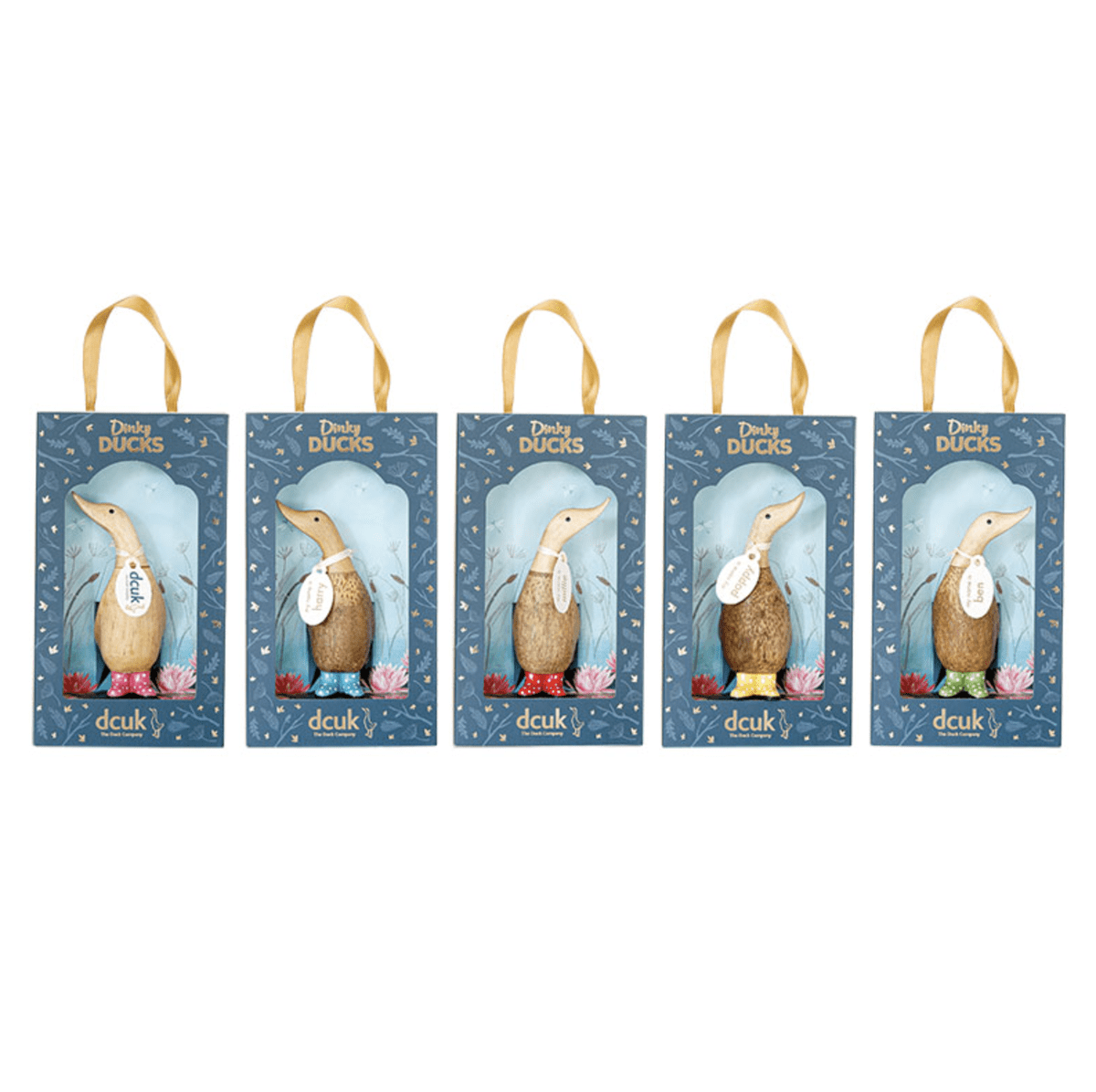 DCUK Ornaments Dinky Spotty Welly Ducks - Choice of Colour