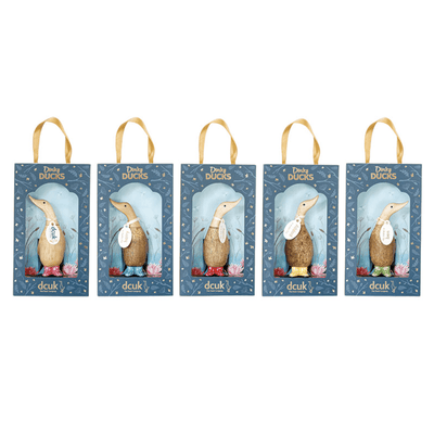 DCUK Ornaments Dinky Spotty Welly Ducks - Choice of Colour