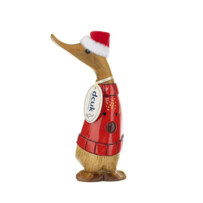 DCUK Ornaments Christmas Jumper Traditional Christmas Wooden Ducklings - Choice of Design