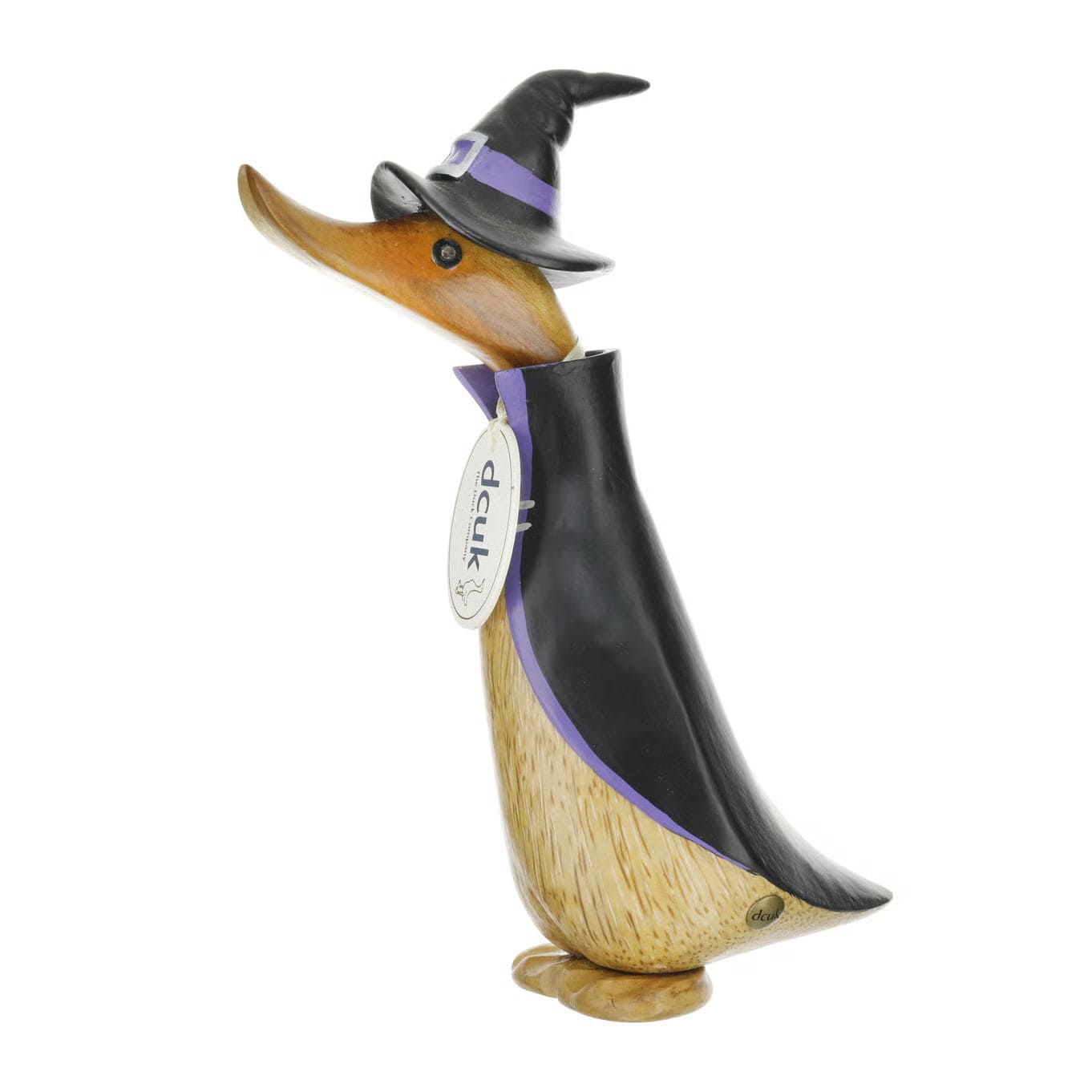 DCUK Wizard Halloween Natural Wooden Duck Ornament | Mollie & Fred ...