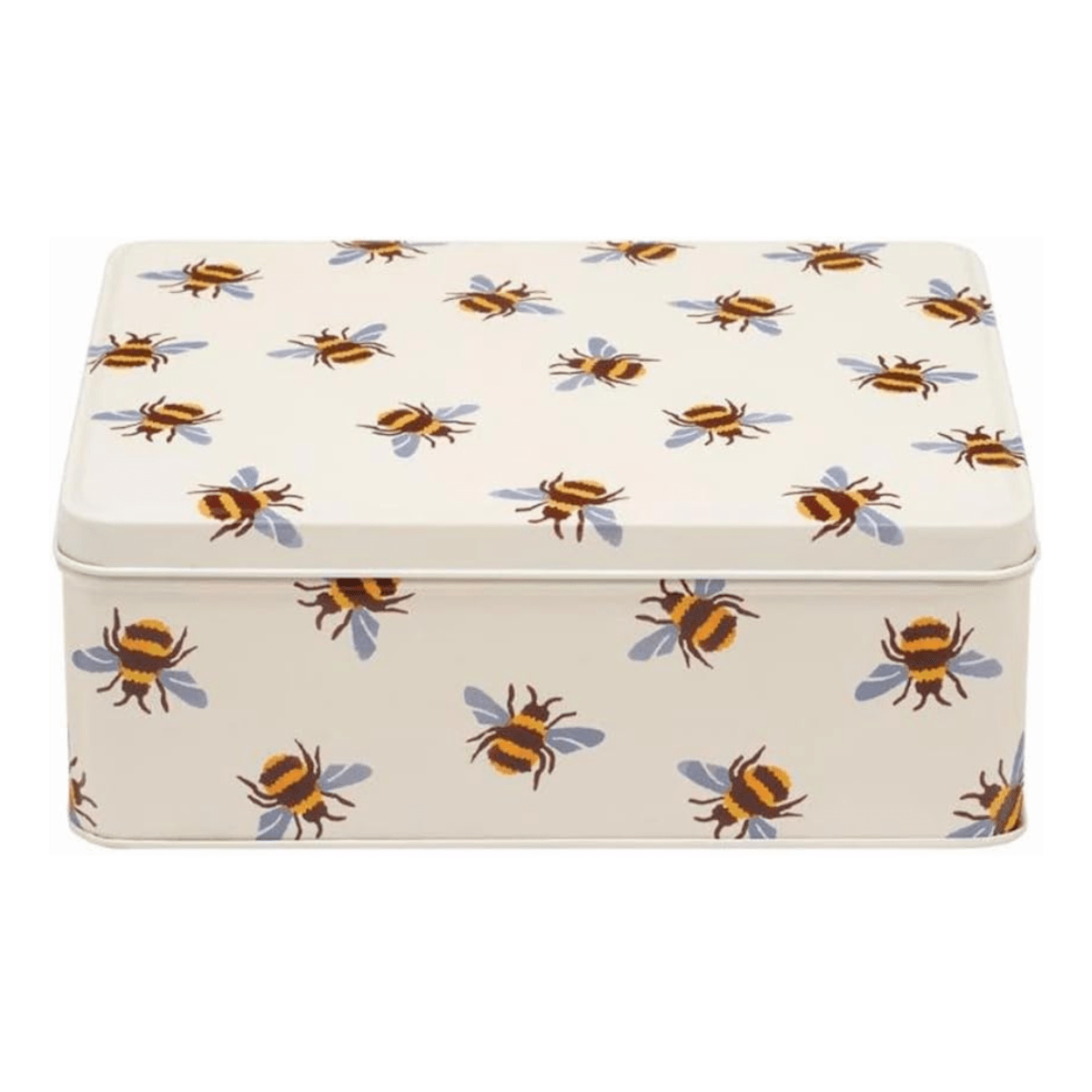 Emma Bridgewater Storage Tin Blue Bumblebee Rectangular Storage Tin