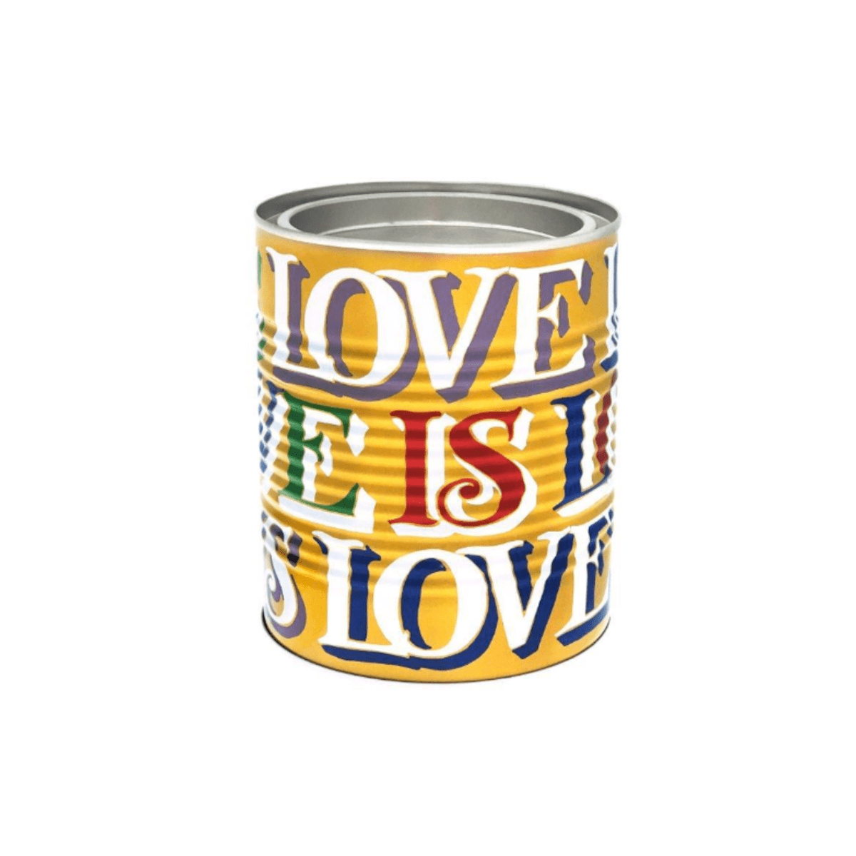 Emma Bridgewater Storage Tin Emma Bridgewater Love is Love Brighter World Ridged Tin