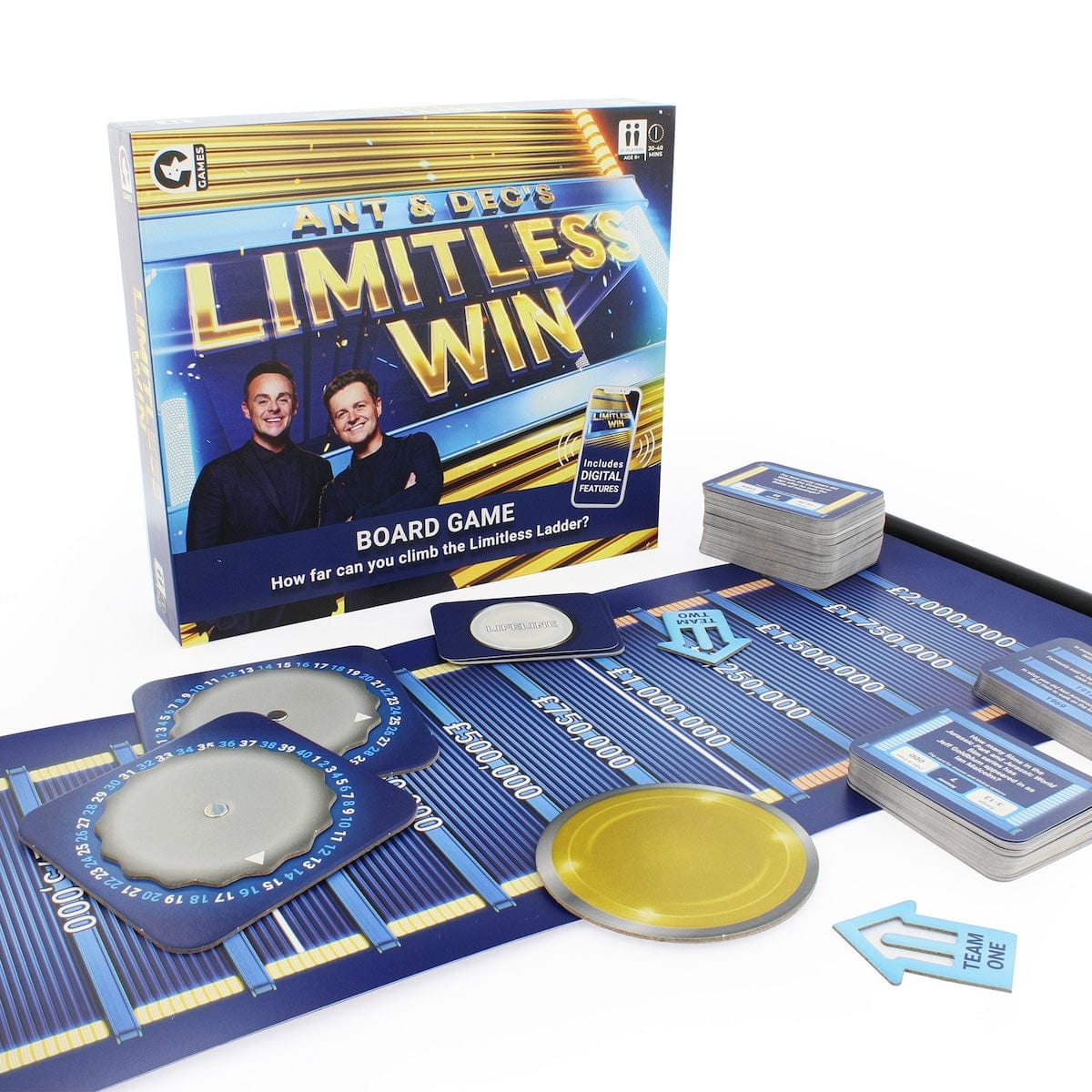 Ginger Fox Games Ant & Dec's Limitless Win Board Game