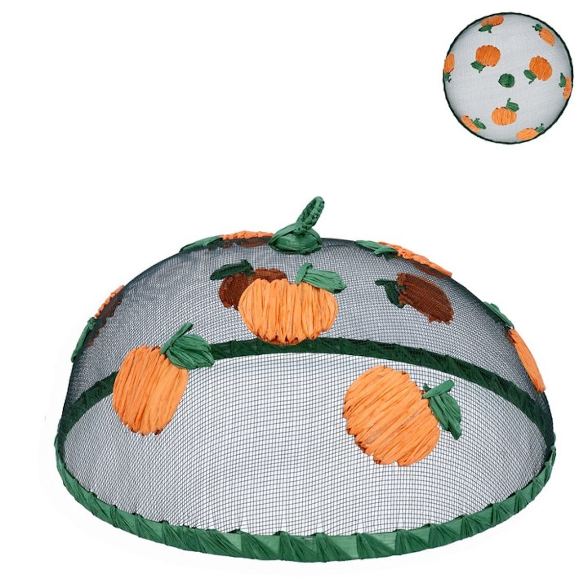 Gisela Graham food cover Orange Design Mesh Food Cover