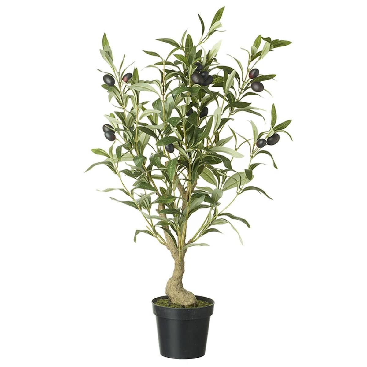 Heaven Sends Home accessories Artificial Olive Tree in Black Pot