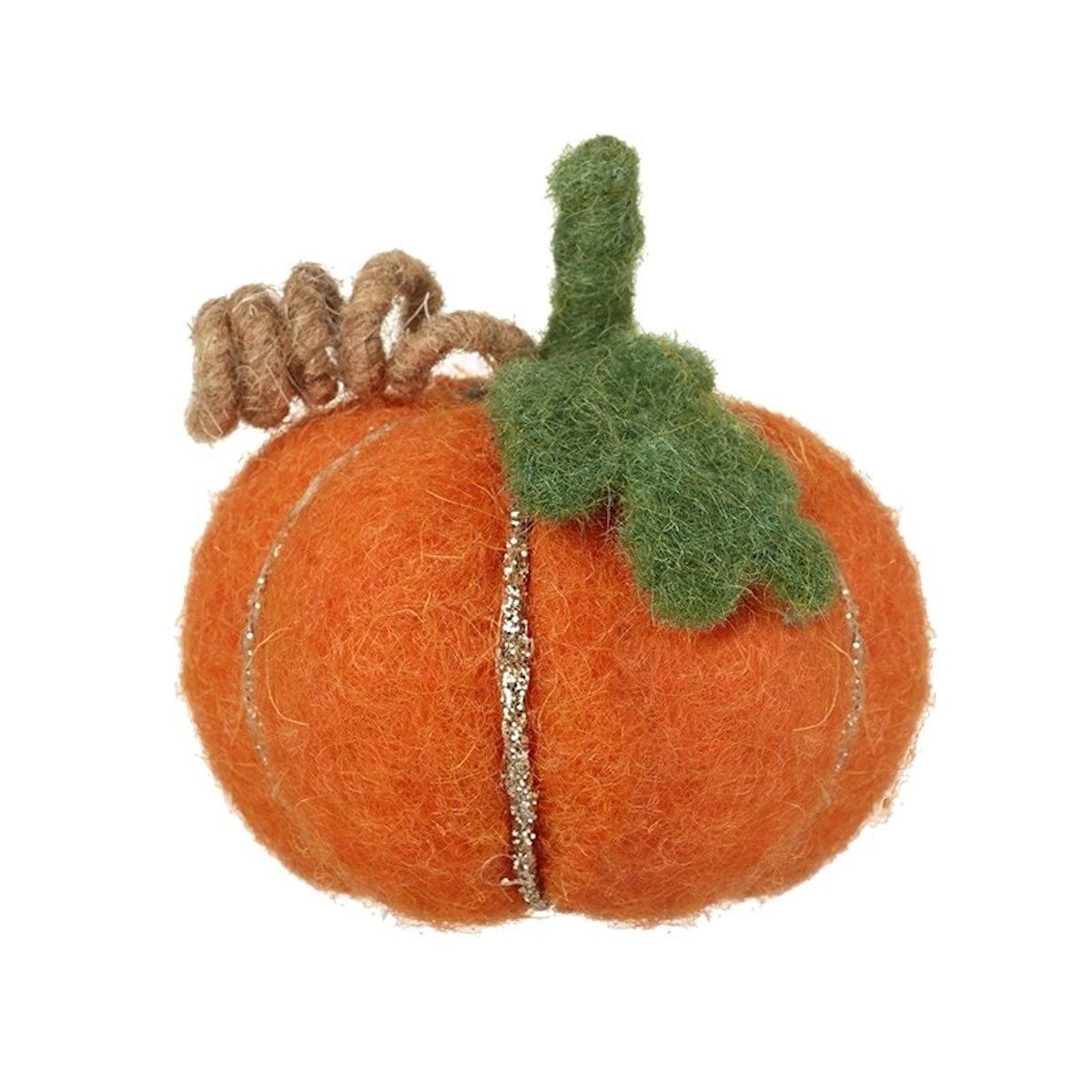 Heaven Sends Halloween Halloween Decoration Felt Pumpkin with Glitter Halloween Decoration