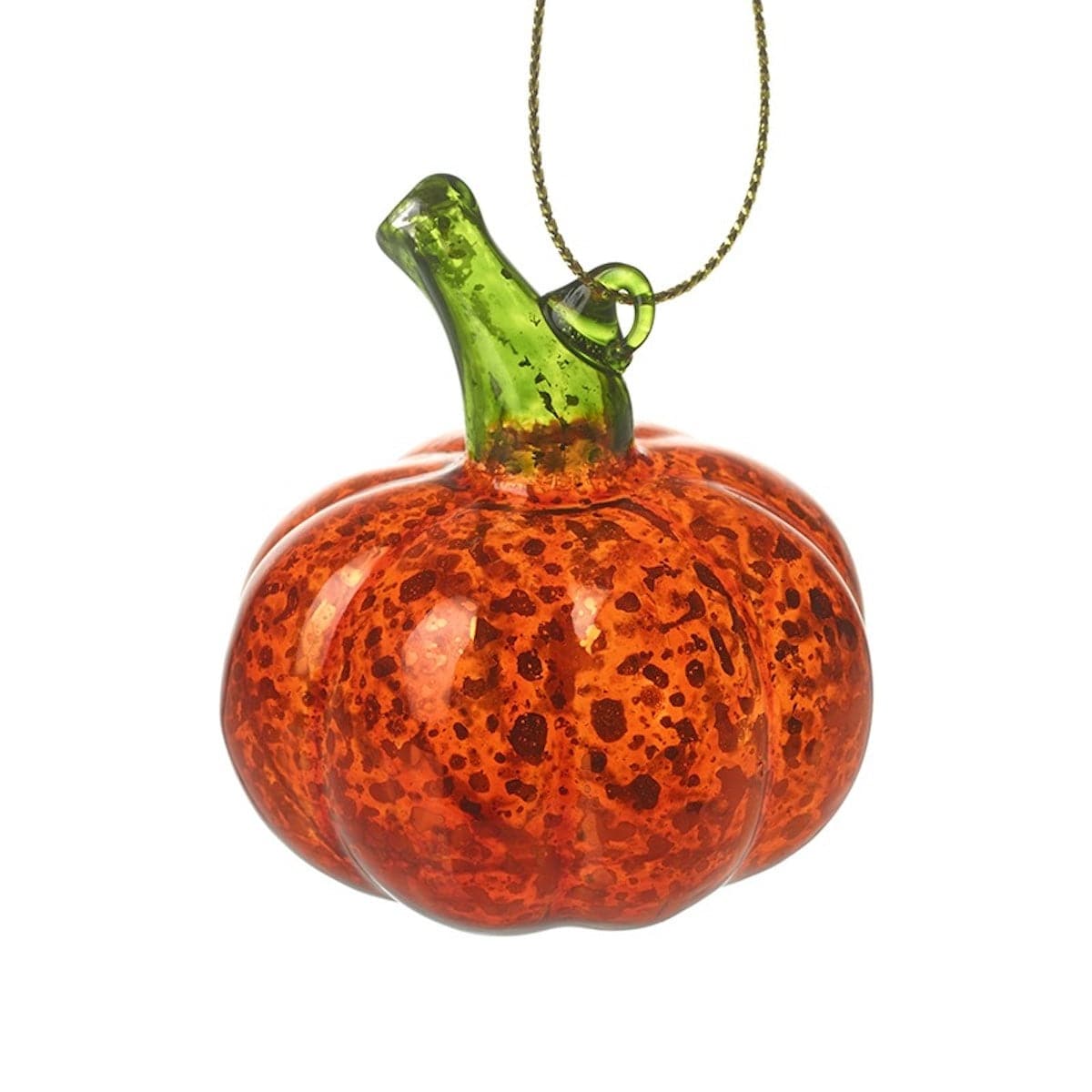 Heaven Sends Halloween Halloween Decoration Glass Crackled Pumpkin Halloween Decoration