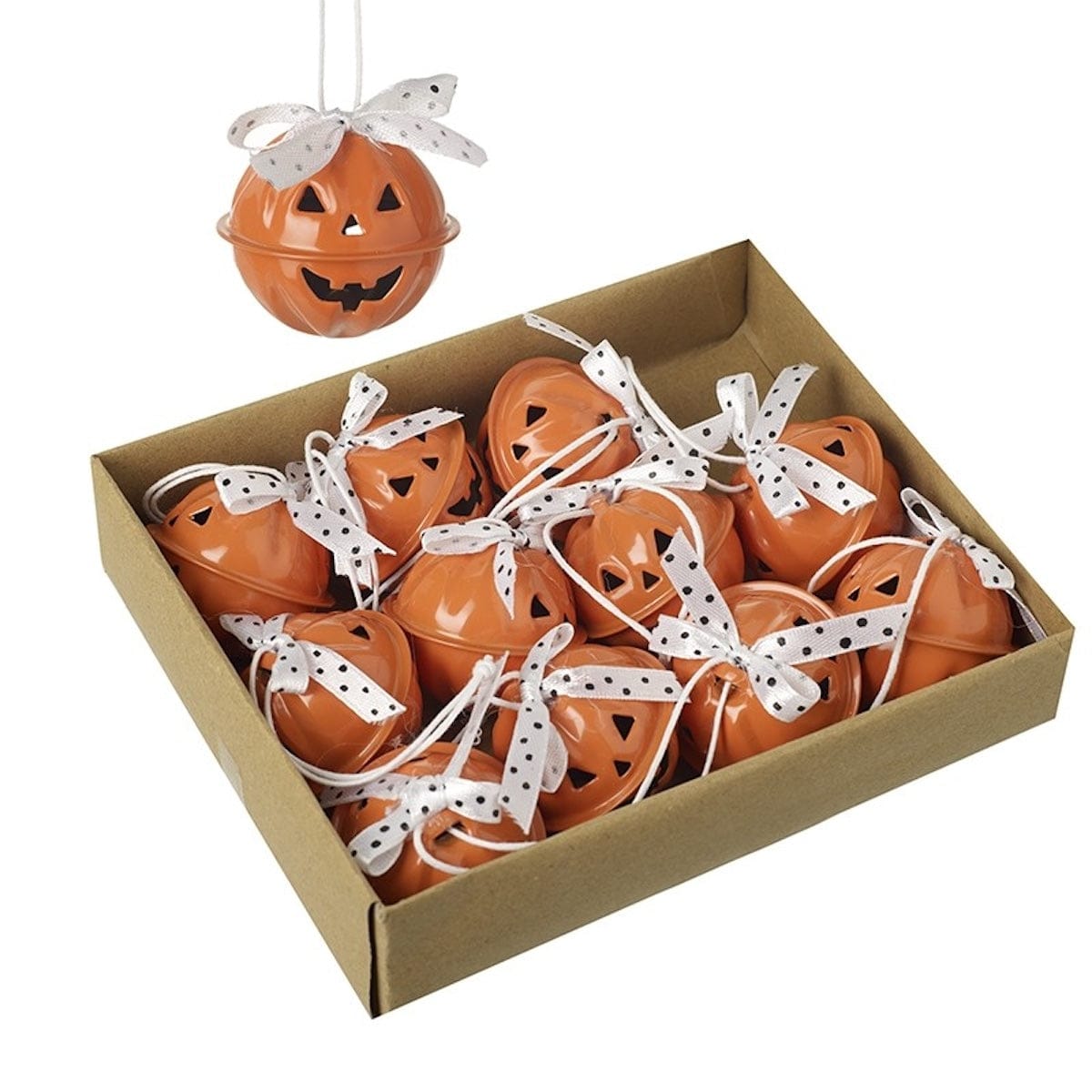 Heaven Sends Halloween Halloween Decoration Set of 12 Pumpkin Bells Halloween Decorations