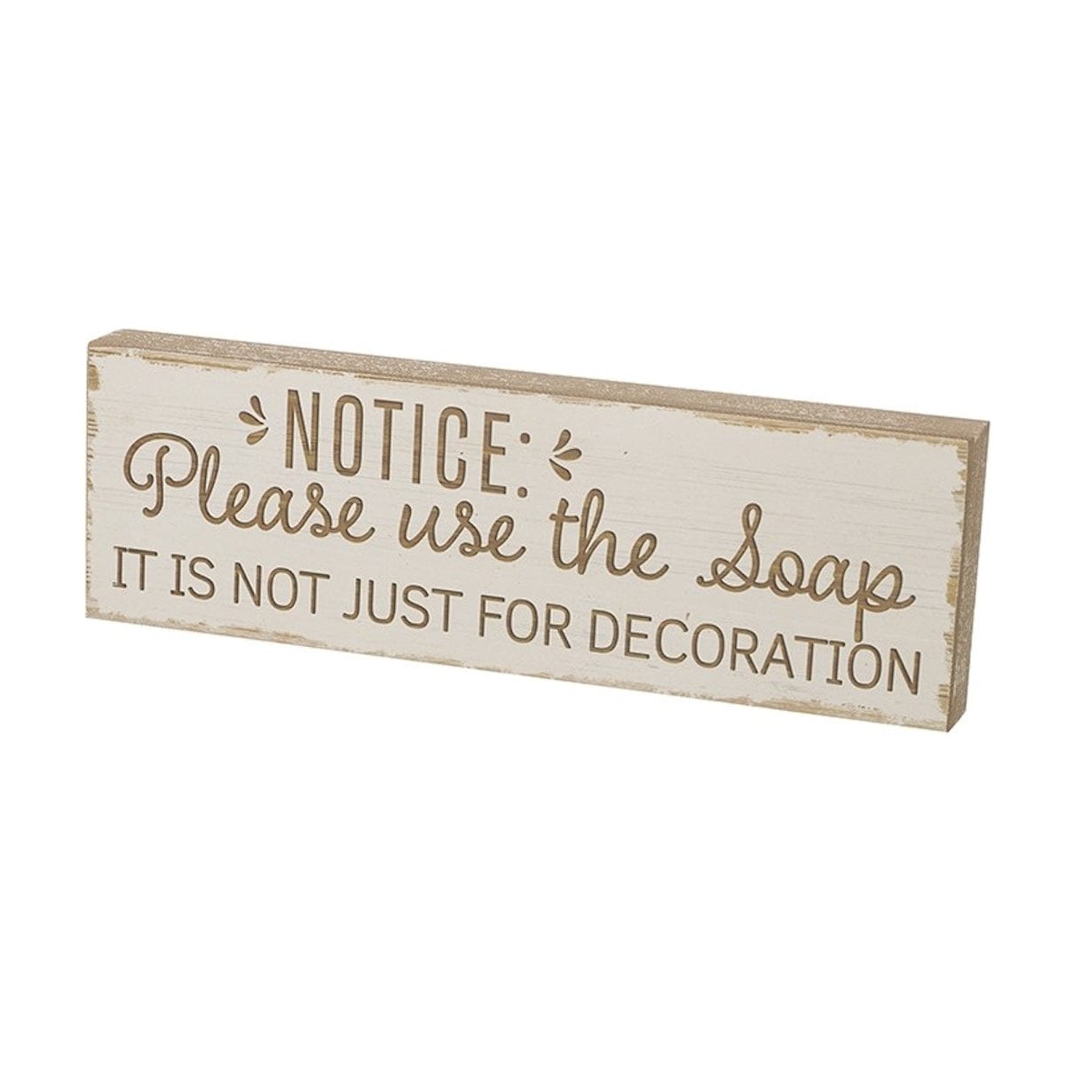 Heaven Sends Wall Signs & Plaques Please Use The Soap Rustic Wooden Plaque