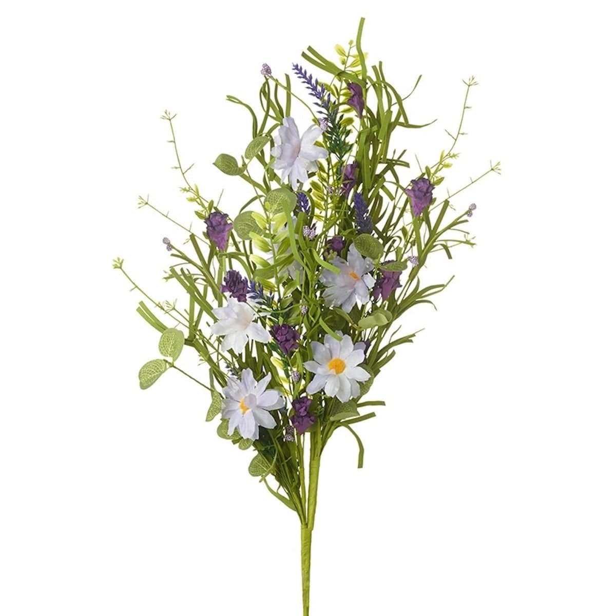 Heaven Sends Home accessories White and Purple Floral Artificial Stem Decoration