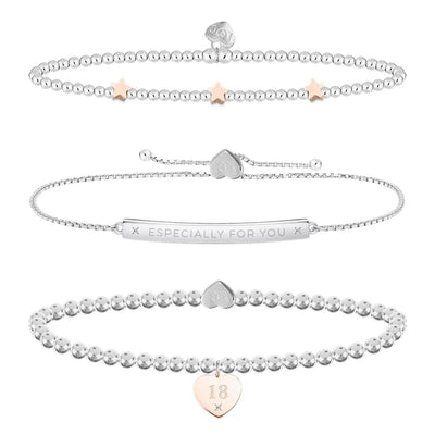 Life Charms Jewellery Happy 18th Birthday Bracelet Stack Gift Box