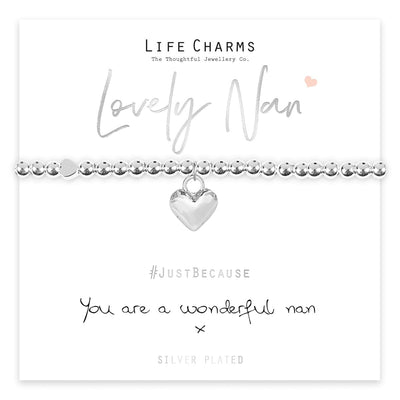 Life Charms Jewellery Lovely Nan Gift Boxed Bracelet