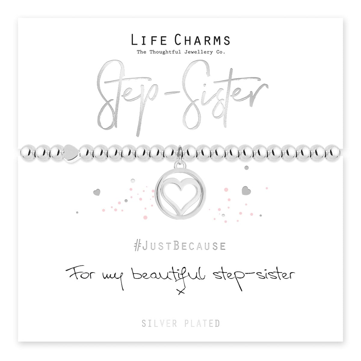 Life Charms Jewellery Step Sister Gift Boxed Bracelet