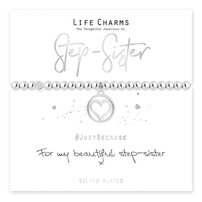 Life Charms Jewellery Step Sister Gift Boxed Bracelet