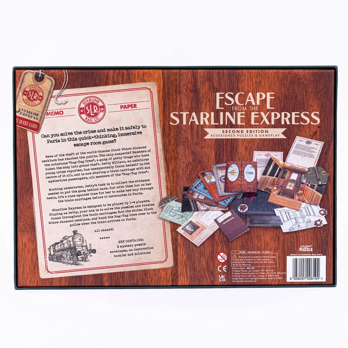 Professor Puzzle Games Escape From The Starline Express Escape Room Game