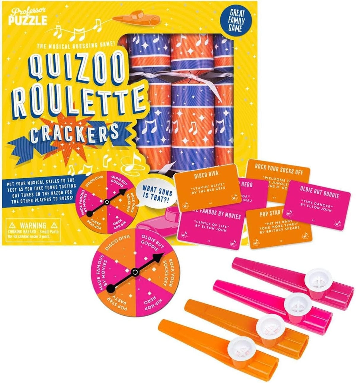 Professor Puzzle Christmas crackers Quizoo Roulette Christmas Crackers