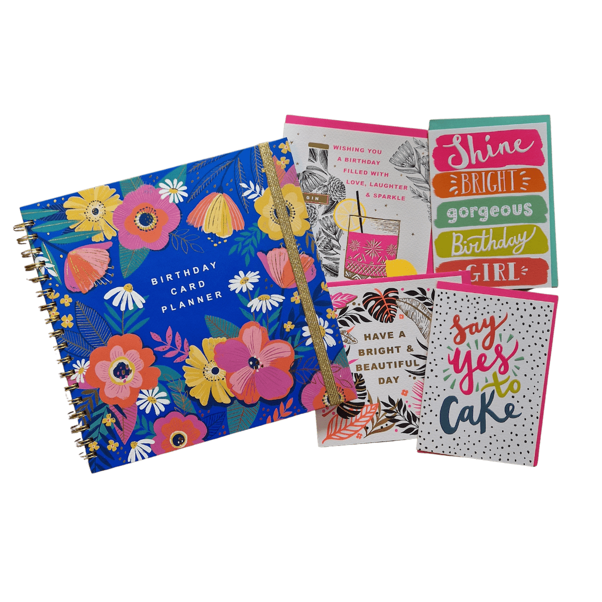 Rachel Ellen Stationary Organisers Birthday Card Planner with Cards Included