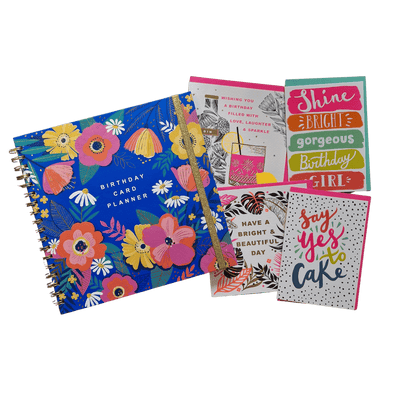 Rachel Ellen Stationary Organisers Birthday Card Planner with Cards Included