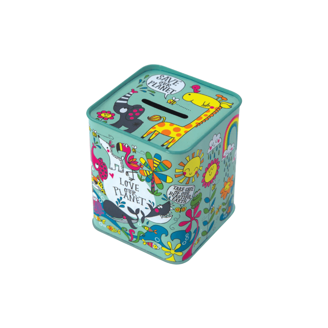 Rachel Ellen Money Boxes Love Our Planet Children's Decorative Money Boxes - Choice of Design