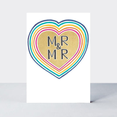 Rachel Ellen Cards Mr and Mr Wedding Greeting Card