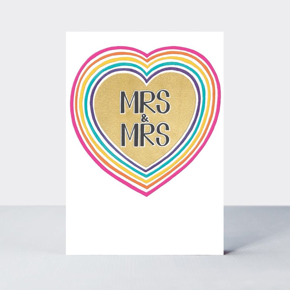 Rachel Ellen Cards Mrs and Mrs Wedding Greeting Card