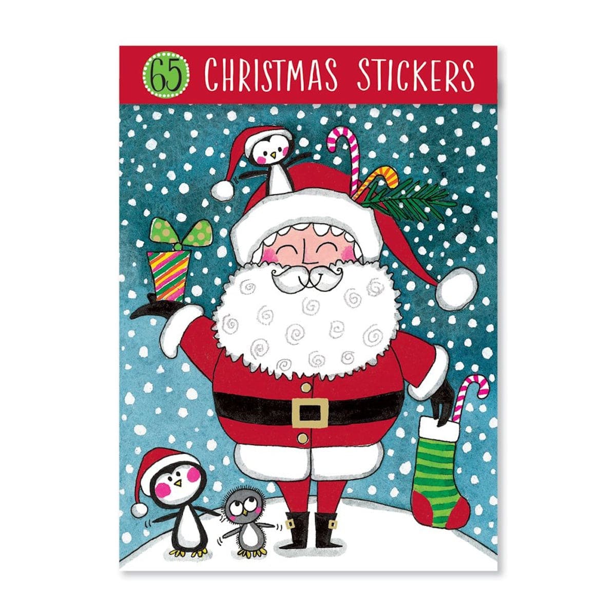 Rachel Ellen Stationery Set of 65 Christmas Stickers for Children