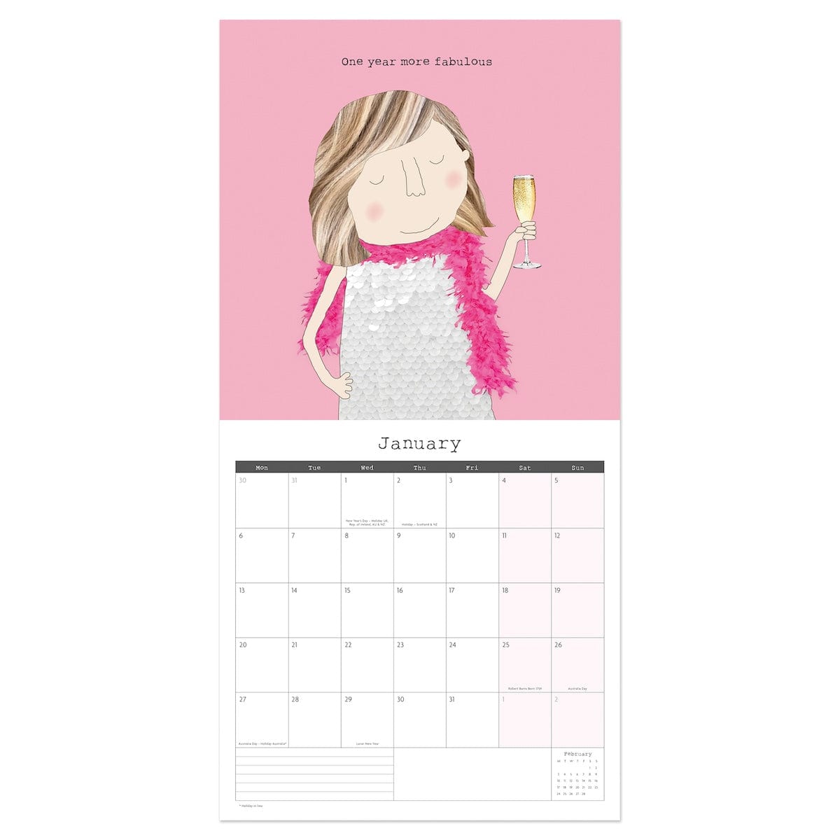 Rosie Made A Thing Calendars 2025 Novelty Calendar