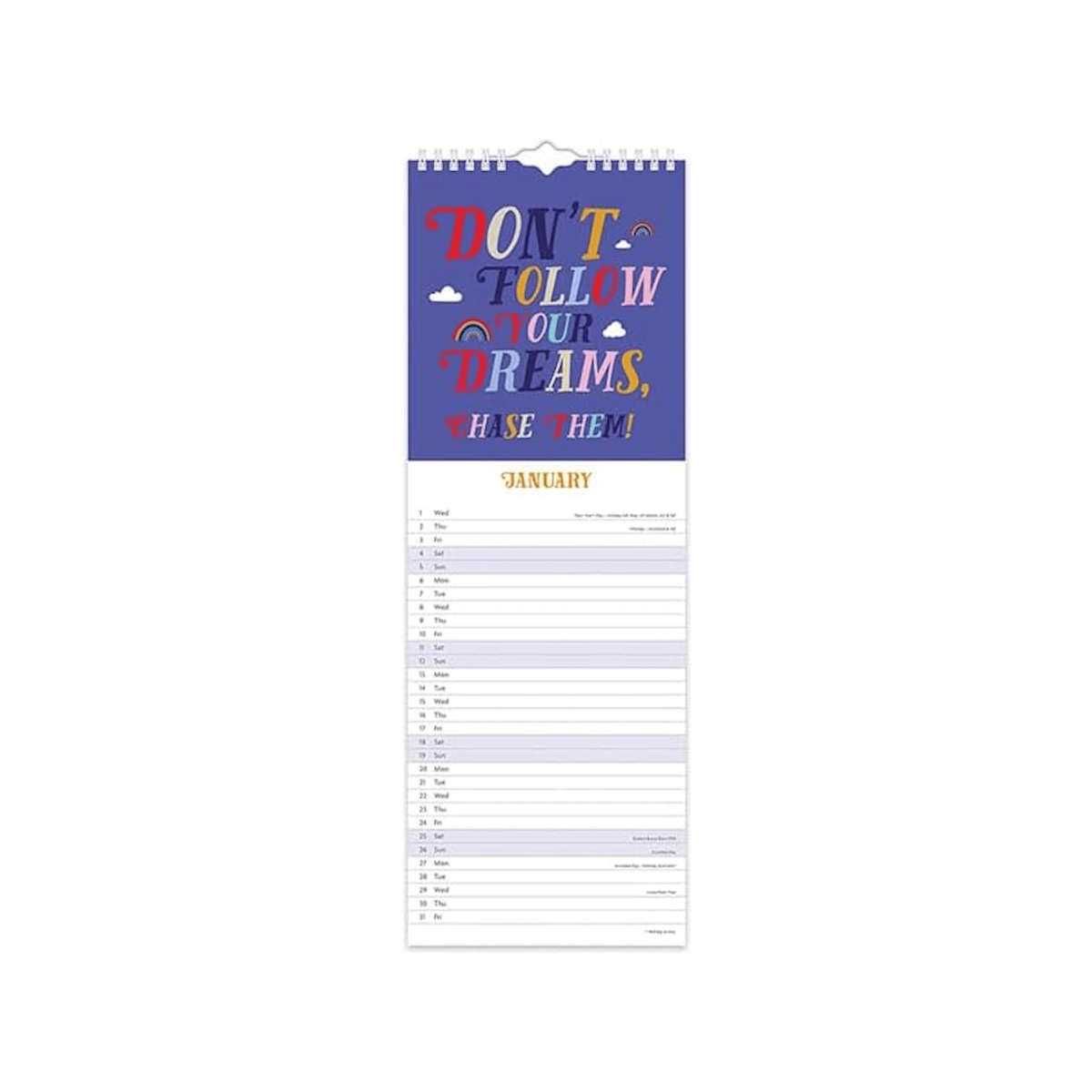 Rosie Made A Thing Calendars This Is The Year To Sparkle 2025 Slimline Calendar