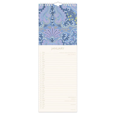 Sara Miller Calendars Colourful Foliage Design Slimline 2025 Calendar