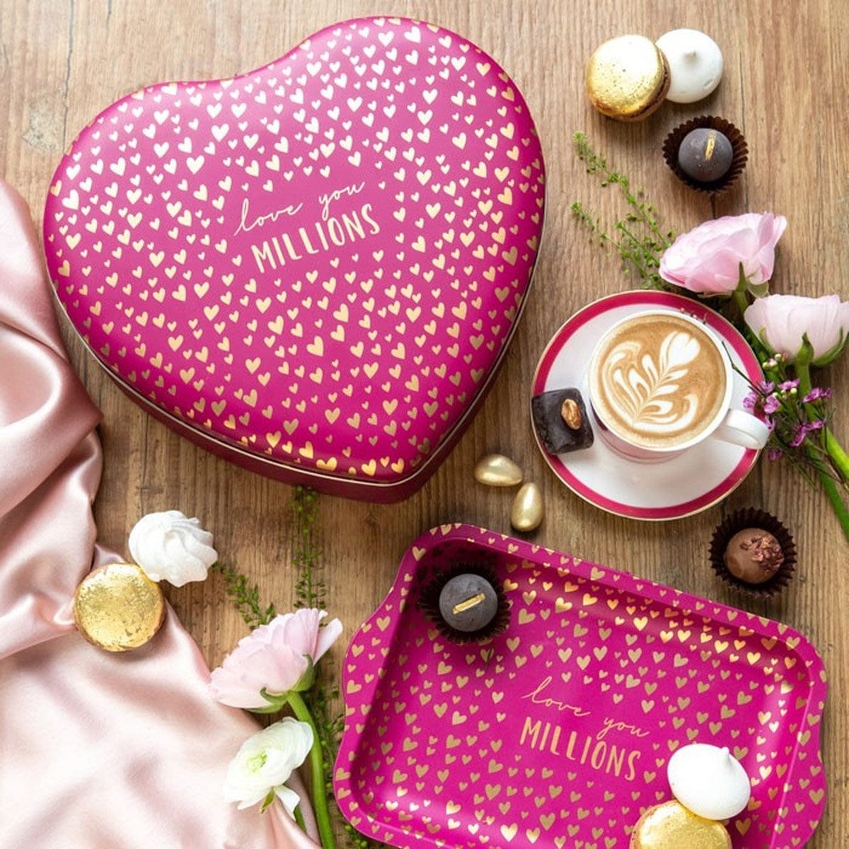 Sara Miller Kitchen Accessories Love You Millions Heart Tray