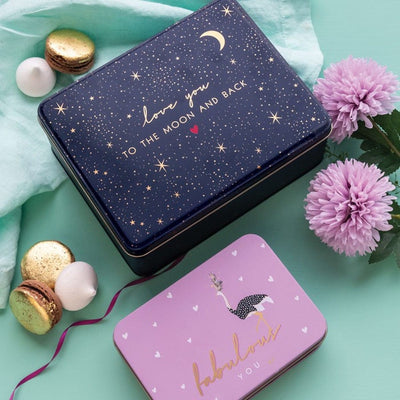 Sara Miller Kitchen Accessories Love You To The Moon And Back Storage Tin