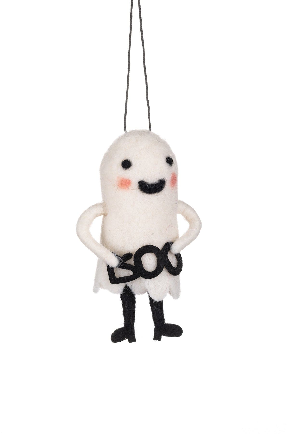 Shoeless Joe Halloween Decoration Felt Boo Ghost Hanging Halloween Decoration