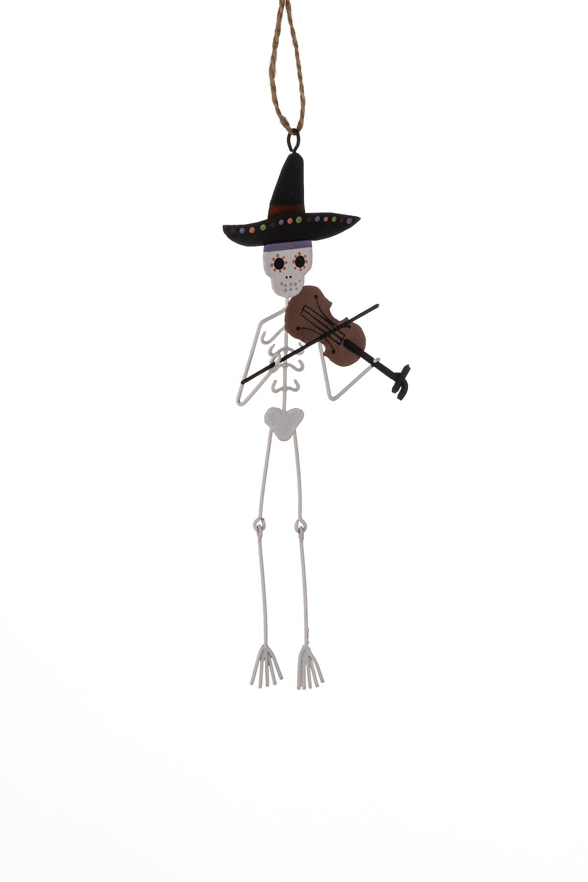 Shoeless Joe Halloween Decoration Metal Skeleton With Violin Halloween Decoration