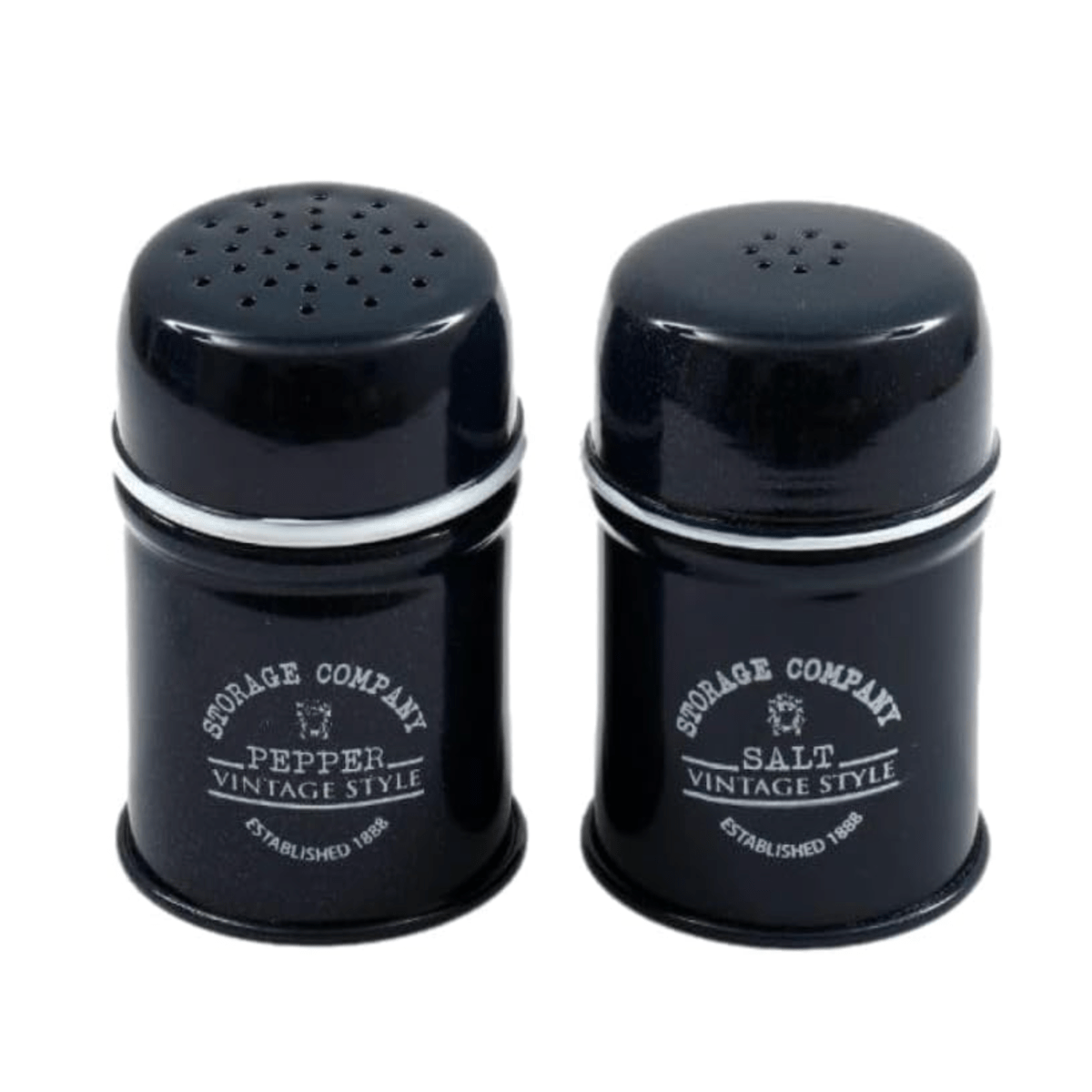 Sil Kitchen Accessories Vintage Navy Salt and Pepper Shakers