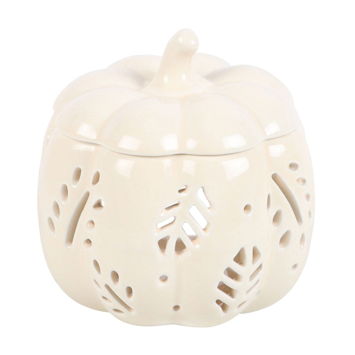 Something Different Candle Holders Autumnal Cream Pumpkin Oil Burner and Tea Light Holder