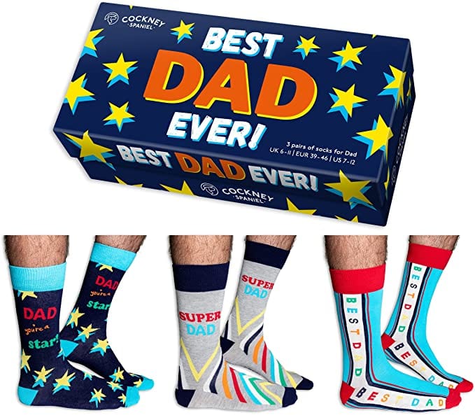 United Odd Socks Socks Cockney Spaniel Best Dad Ever Socks