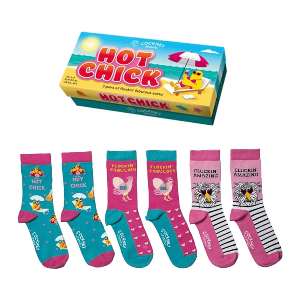 United Odd Socks Socks Hot Chick Flockin' Fabulous Gift Socks