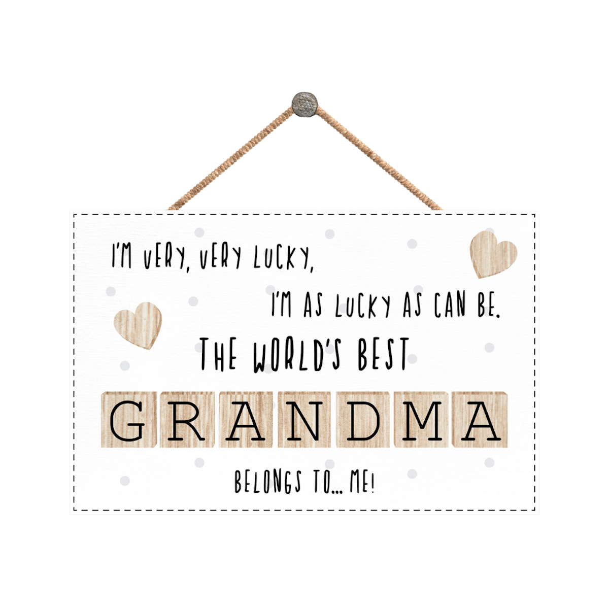 Vivid Squid Wall Signs & Plaques The World's Best Grandma Wooden Plaque