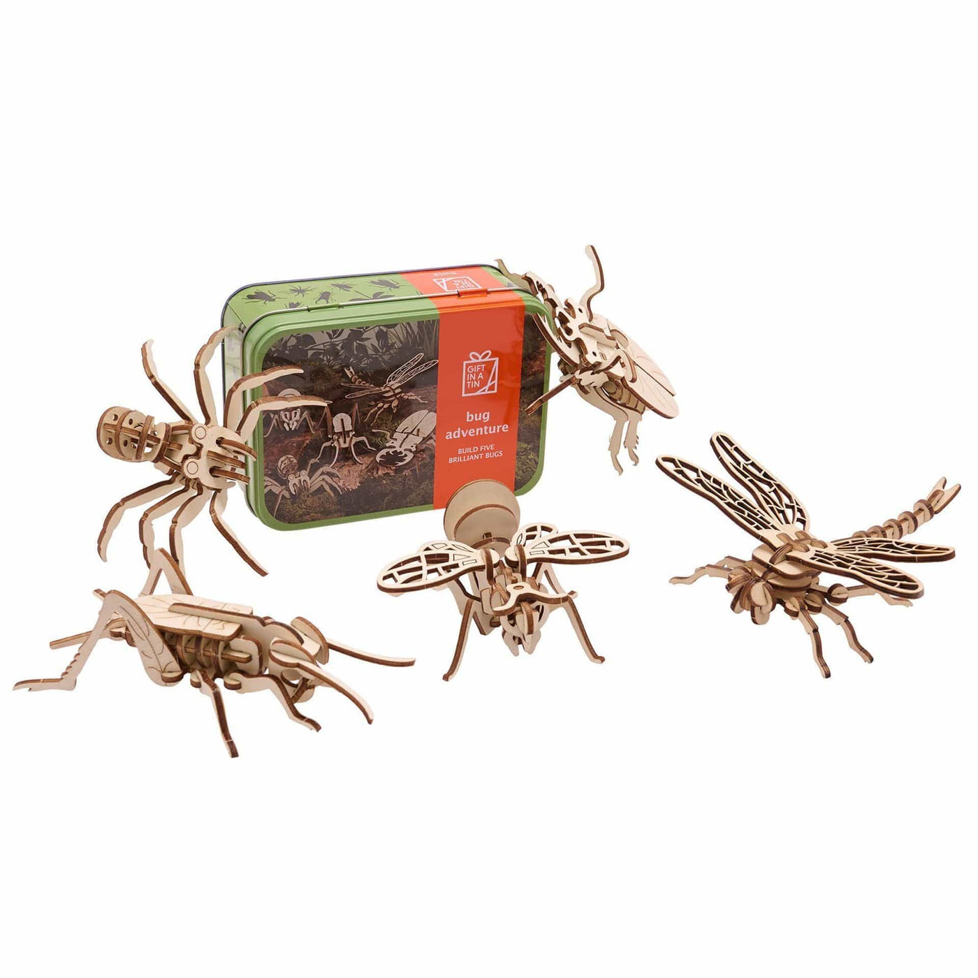 Widdop Gifts Novelty Gifts Build Five Brilliant Bugs Gift in a Tin