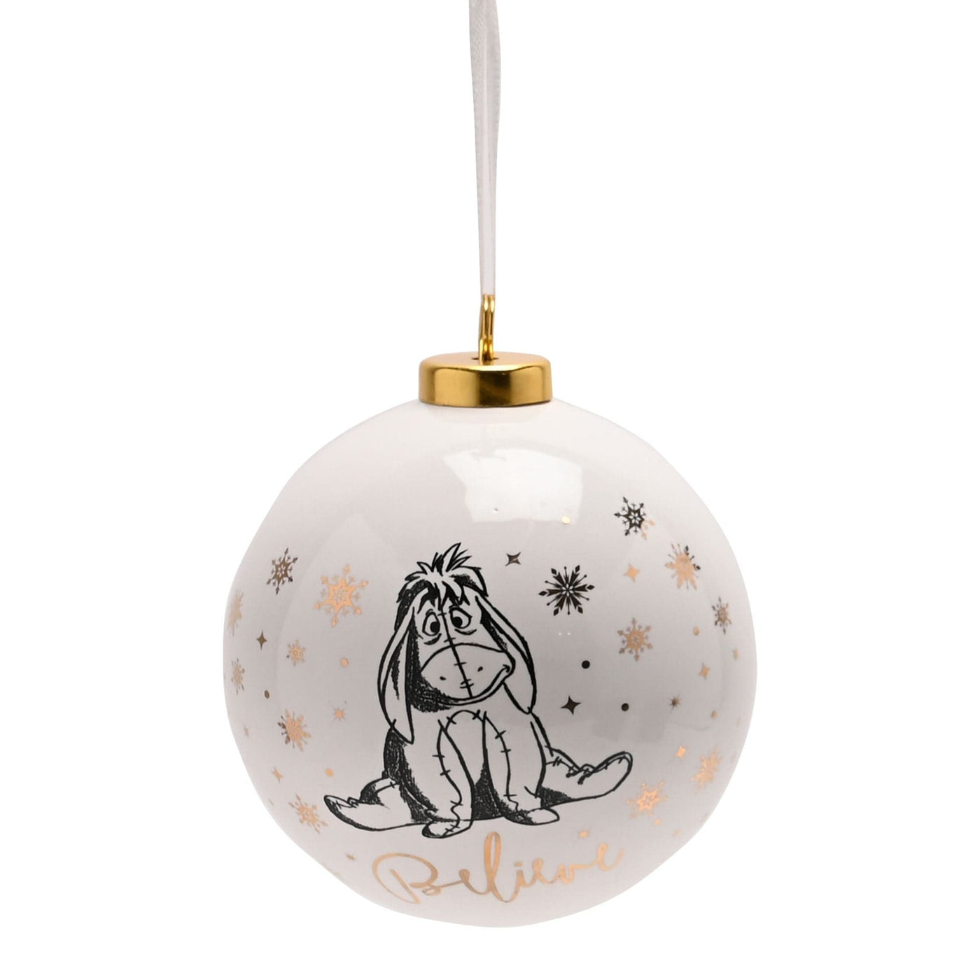 Widdop Gifts Christmas Decorations Disney Eeyore Ceramic Christmas Tree Bauble