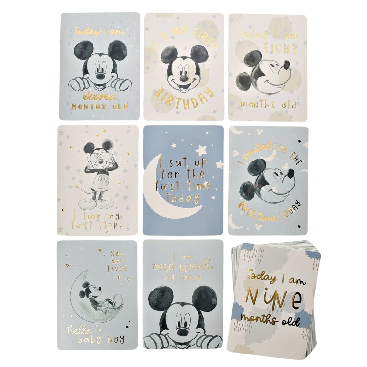 Widdop Gifts Novelty Gifts Disney Mickey Mouse Baby Milestone Cards