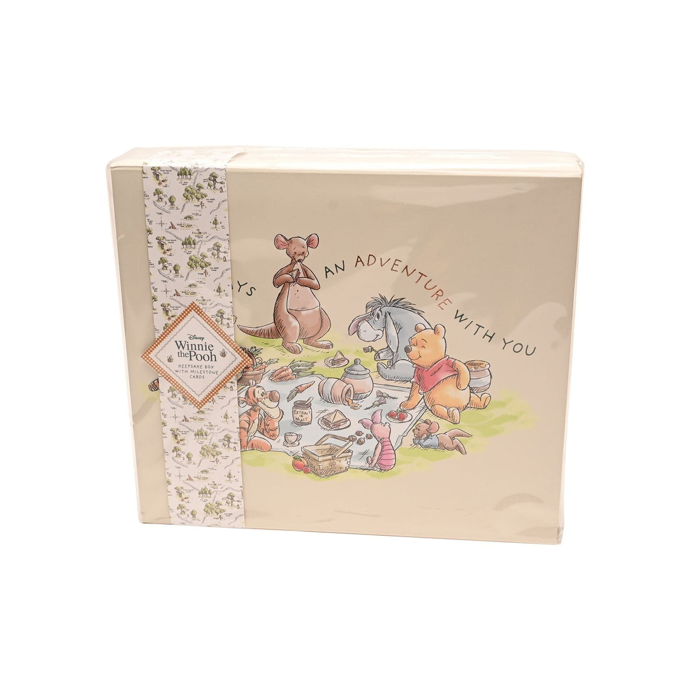 Widdop Gifts Storage Tins, Trinket & keepsake Boxes Disney Winnie the Pooh Keepsake Box with Milestone Cards