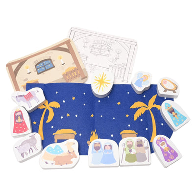 Widdop Gifts Novelty Gifts Nativity in a Tin Story Time Play Set