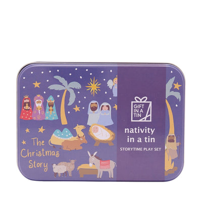 Widdop Gifts Novelty Gifts Nativity in a Tin Story Time Play Set