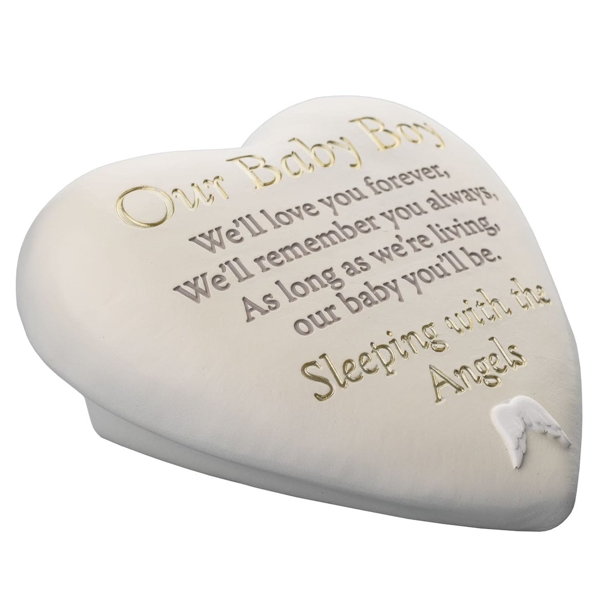 Widdop Gifts Wall Signs & Plaques Our Baby Boy Graveside Heart Plaque