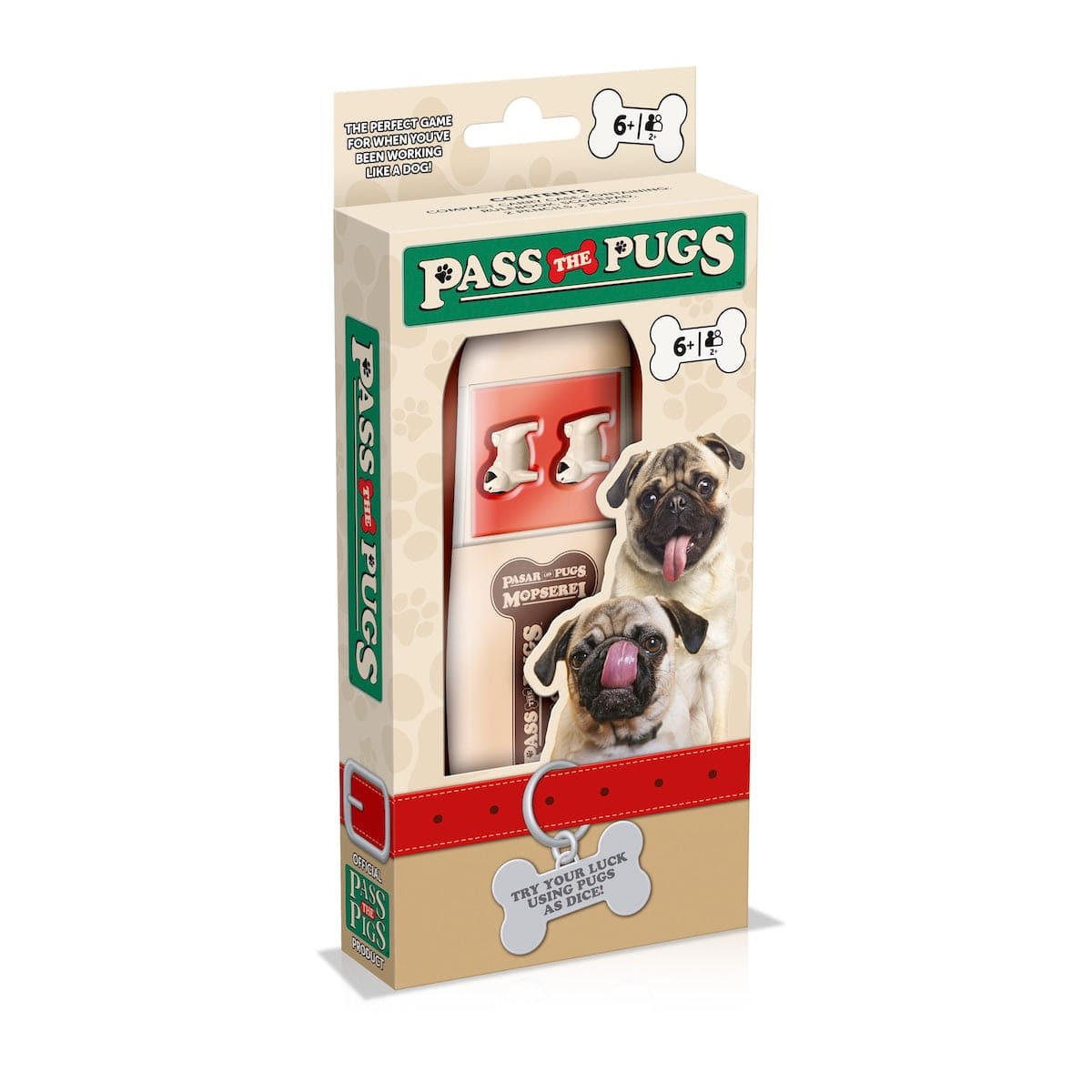 Winning Moves Games Pass The Pugs Dice Game