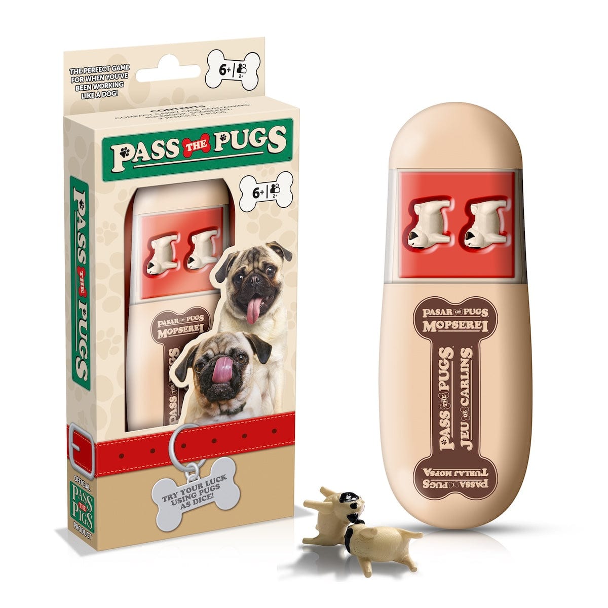 Winning Moves Games Pass The Pugs Dice Game