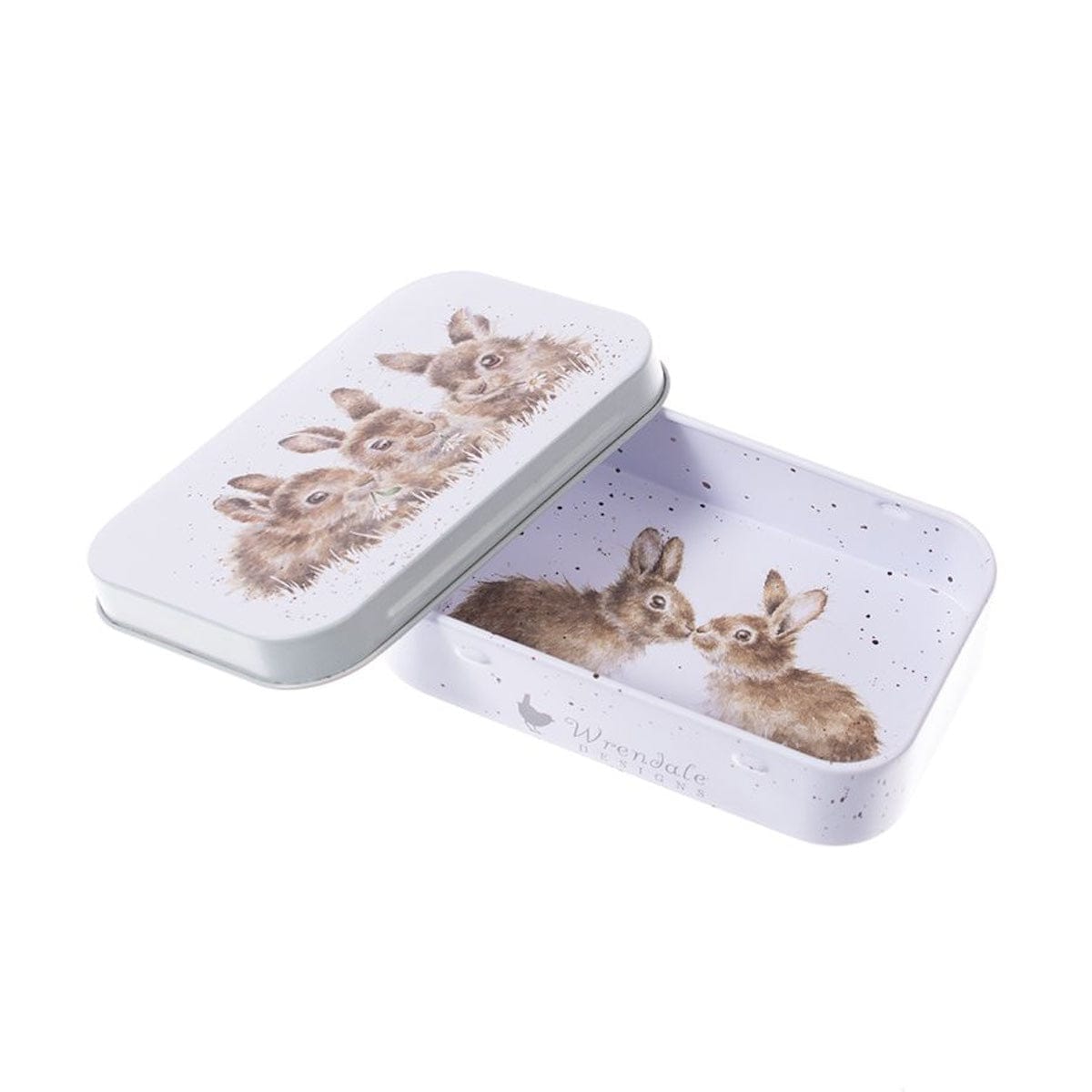 Wrendale Designs Storage Tins Rabbit Animal Illustrated Miniature Storage Gift Tin